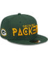 ფოტო #2 პროდუქტის Men's Green Green Bay Packers Word 9FIFTY Snapback Hat