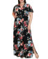 Фото #1 товара Women's Vienna Kimono Sleeve Long Maxi Dress