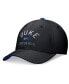 Фото #3 товара Men's Black Duke Blue Devils Primetime Swoosh Flex Hat