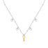 Original bicolor necklace with pendants Passioni SAUN05