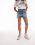 Фото #4 товара Topshop – Mom-Shorts aus Denim in Mittelblau mit A-Linien-Schnitt