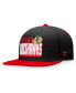 Фото #3 товара Men's Black, Red Chicago Blackhawks Heritage Retro Two-Tone Snapback Hat