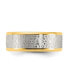 ფოტო #3 პროდუქტის Stainless Steel Yellow IP-plated Lord's Prayer 8mm Band Ring