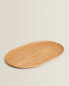 Oval wood tray