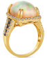 ფოტო #3 პროდუქტის Neopolitan Opal (5-1/2 ct. t.w.) & Diamond (3/4 ct. t.w.) Statement Ring in 14k Gold