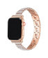 Фото #1 товара Mia Rose Gold Plated Rhinestone Bracelet Band for Apple Watch, 42mm-44mm