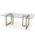 Emila 78" Rectangle Glass Mix and Match Dining Table, Created for Macy's