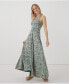 Women's Fit & Flare Open Back Maxi Dress