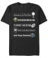 ფოტო #1 პროდუქტის Men's Iconic Phrase Short Sleeve Crew T-shirt