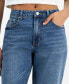 Juniors' Relaxed Ripped Straight-Leg Jeans