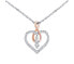 Camilla Sterling Silver Heart and Infinity Pendant Necklace with Brilliance Zirconia DCC1607028N