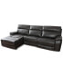 Фото #1 товара Hutchenson 114.5" 3-Pc. Zero Gravity Leather Sectional with 1 Power Recliner and Chaise, Created for Macy's