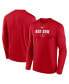 Men's Red Boston Red Sox Authentic Collection Practice Performance Long Sleeve T-Shirt