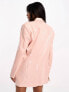 Kaiia oversized sequin blazer dress in baby pink