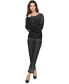 ფოტო #4 პროდუქტის Petite Pearl-Embellished Pullover Sweater