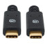 Фото #6 товара Manhattan USB-C to USB-C Cable - 2m - Male to Male - Black - 5 Gbps (USB 3.2 Gen1 aka USB 3.0) - 3A (fast charging) - Equivalent to USB315CC2M - SuperSpeed USB - Lifetime Warranty - Polybag - 2 m - USB C - USB C - USB 3.2 Gen 1 (3.1 Gen 1) - 5000 Mbit/s - Black