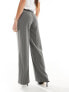 Фото #11 товара Stradivarius Tall tailored pull on trouser in grey