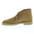 Фото #9 товара Clarks Desert Rock 26162703 Mens Brown Suede Lace Up Chukkas Boots