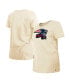 ფოტო #2 პროდუქტის Women's Cream New England Patriots Chrome Sideline T-shirt