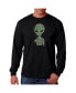 ფოტო #1 პროდუქტის Men's Word Art Long Sleeve T-Shirt- Area 51