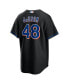 Фото #4 товара Men's Jacob deGrom Black New York Mets 2022 Alternate Replica Player Jersey