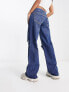 Фото #2 товара Hollister low rise vintage baggy jean in mid wash blue