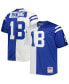 Фото #1 товара Men's Peyton Manning White, Royal Indianapolis Colts Big and Tall Split Legacy Retired Player Replica Jersey