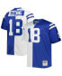 ფოტო #1 პროდუქტის Men's Peyton Manning White, Royal Indianapolis Colts Big and Tall Split Legacy Retired Player Replica Jersey