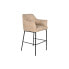 Stool DKD Home Decor Black Beige Metal 59 x 60 x 107 cm