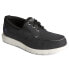 Sperry Bowrider Plushstep 3Eye Chambray Boat Mens Black Casual Shoes STS24844