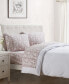 Фото #1 товара Постельное белье Tahari Mora из фланели 100% хлопок, комплект из 4 предметов, на двуспальную кровать
