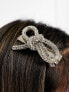 Фото #3 товара Easilocks ASOS Exclusive Diamond Bow Hair Clip x2 - Silver