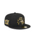 Фото #2 товара Men's Black Chicago White Sox 2024 Armed Forces Day On-Field 59FIFTY Fitted Hat