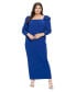 Plus Size Evangeline Rhinestone Sleeve Dress