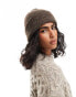 Фото #1 товара ASOS DESIGN chunky double roll beanie in chocolate