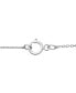 ფოტო #4 პროდუქტის Cultured Freshwater Pearl (6mm) & Diamond Accent Swirl Heart 18" Pendant Necklace in Sterling Silver