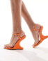 Фото #4 товара Simmi London Aja curved heeled sandal in orange