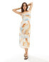 Фото #1 товара Vila cowl neck cami maxi dress in abstract dream print