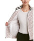 Фото #2 товара French Connection Women's Zip Front Long Sleeve Tweed Bomber jacket White Red S