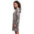 URBAN CLASSICS Oversized Tie Dye Long Sleeve Short Dress