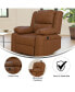 Recliner With Bustle Back And Padded Arms