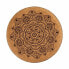 Пуф Mandala Коричневый Kорка Деревянный MDF 34 x 39 x 34 cm (2 штук)