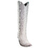 Фото #3 товара Corral Boots A3789 Python Snip Toe Cowboy Womens Grey, White Casual Boots A3789
