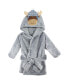 Infant Boy Plush Bathrobe and Toy Set, Winter Moose, One Size