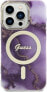 Фото #3 товара Guess Guess Golden Marble MagSafe - Etui iPhone 14 Pro (Purpurowy)