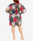 ფოტო #2 პროდუქტის Plus Size Frida Wrap Mini Dress