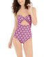 Фото #1 товара Kate Spade New York Women 248818 Flower Spade Bandeau One-Piece Swimsuit Size L