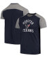 Фото #1 товара Men's Navy, Gray Houston Texans Field Goal Slub T-shirt