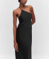 Фото #3 товара Women's Open-Back Satin-Effect Dress