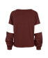ფოტო #3 პროდუქტის Women's Crimson Distressed Oklahoma Sooners Upside Rhea Raglan Long Sleeve T-shirt